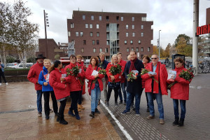 Lodewijk Asscher op bezoek in Hoofddorp