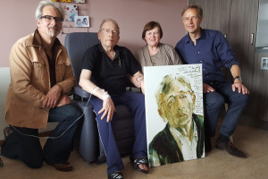 Serge Verheugen maakt portret van Jan Rijpkema